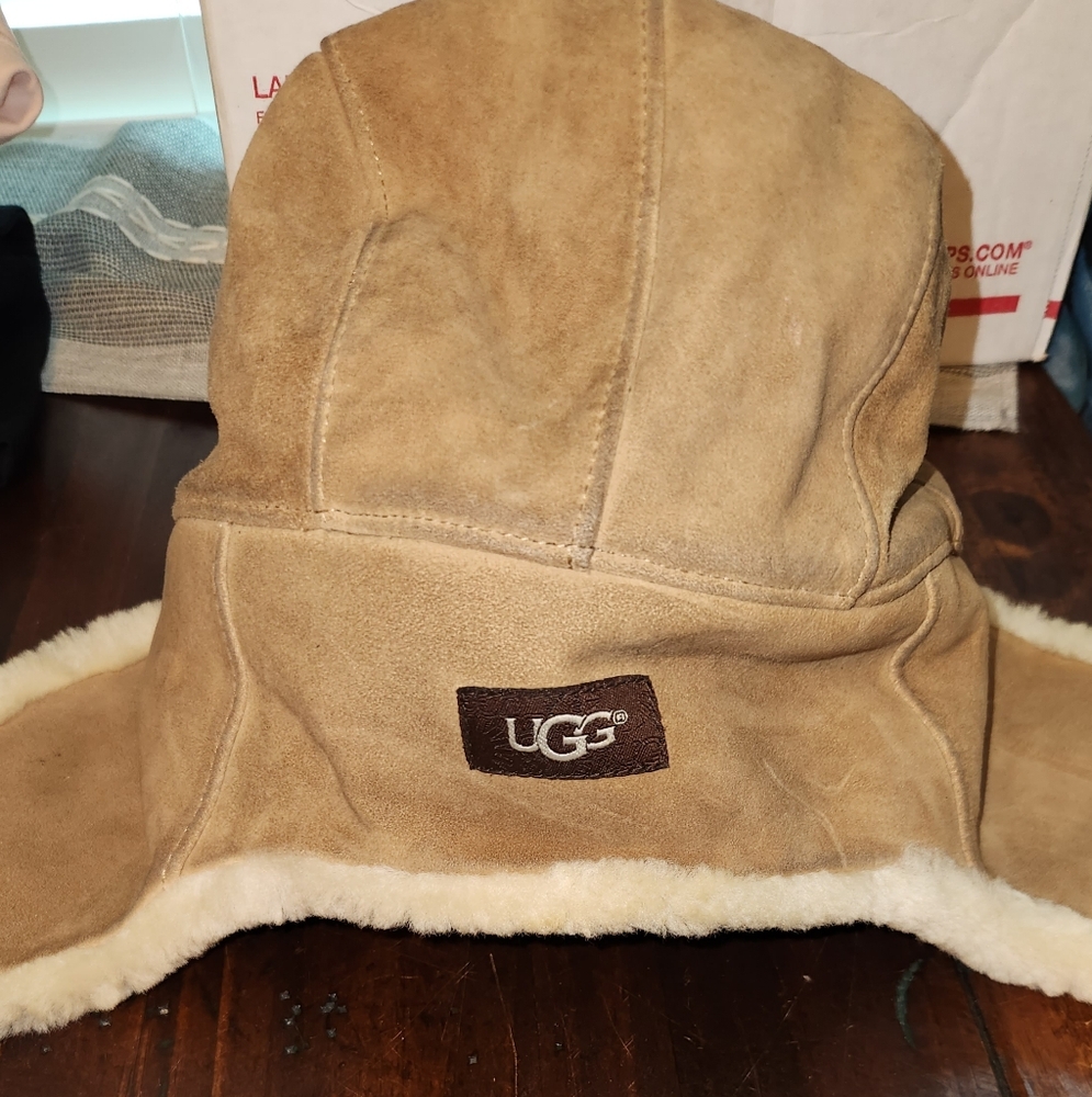 UGG Tan Shearling Hat